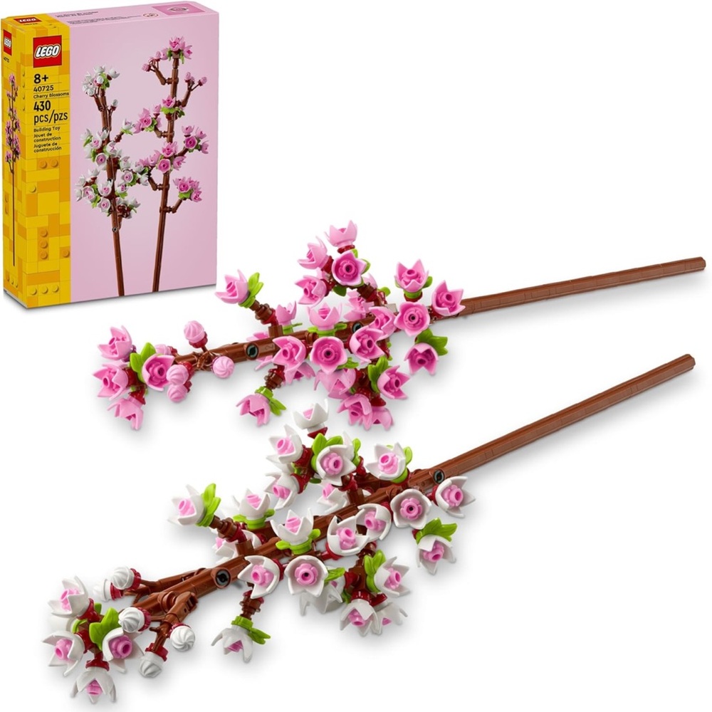 Lego Pink and White Cherry Blossom Accessories